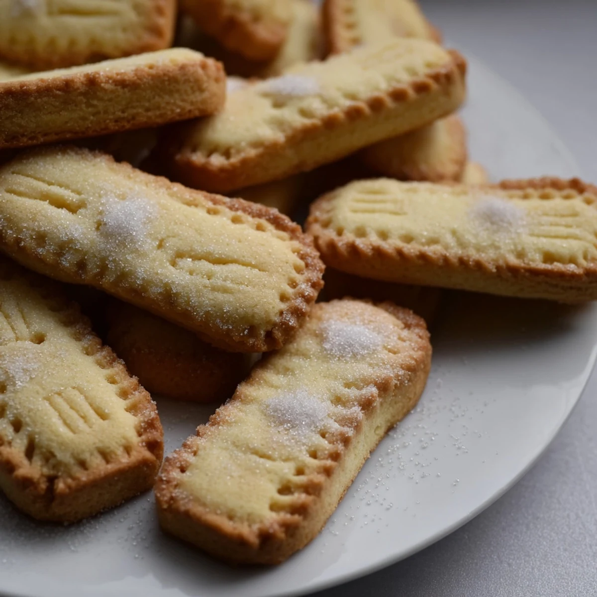 Golden-edged, perfect Classic Shortbread Cookies; buttery, simple treats ready to enjoy with coffee.