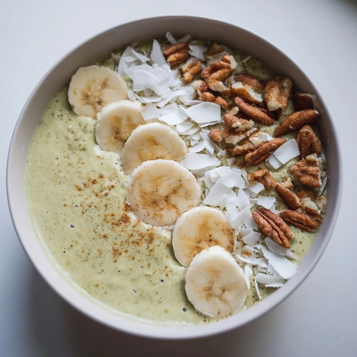 High-Protein Eggnog Matcha Oats
