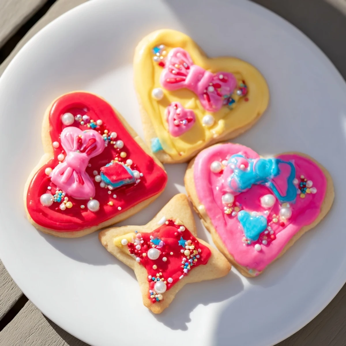 Pretty Bows Heart Star