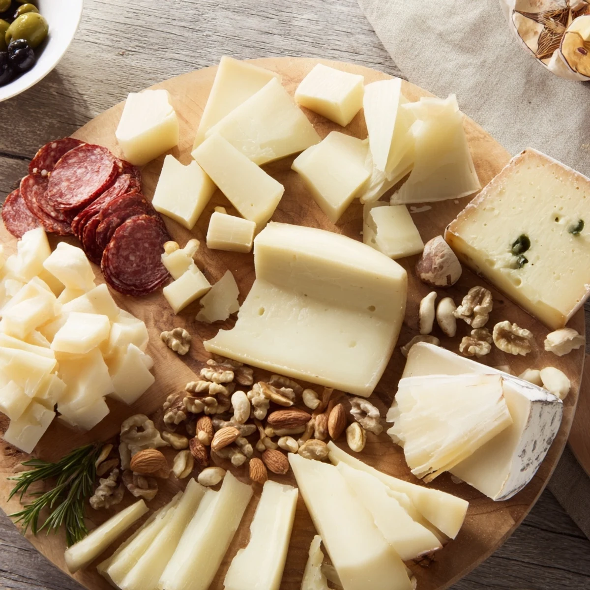 Enjoy this stunning Winter Mountain Cheese Platter, offering a variety of textures and tastes for a winter appetizer.