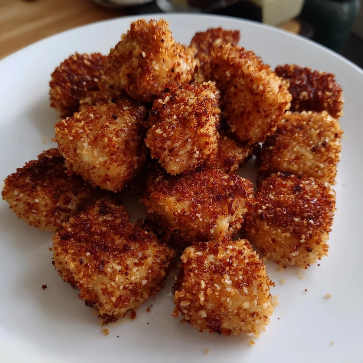 Crispy, delicious Air Fryer Un-Fried Chicken Nuggets with a perfect panko breadcrumb coating.