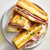 Warm, cheesy baked ham and cheese party sliders—perfect bite-sized appetizers for any party or gathering.