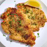 Perfectly fried Wiener Schnitzel, a classic Austrian dish with a light and crunchy breading.