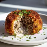 A plate of freshly-fried Dutch croquettes: imagine the creamy beef ragout inside!