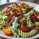 BLT Avocado Ranch Pasta Salad