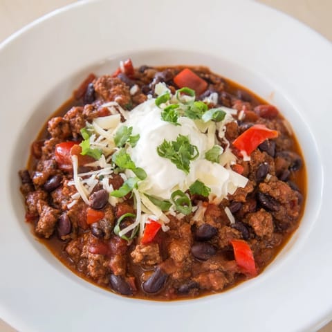 Slow Cooker Beef Shallot Chili