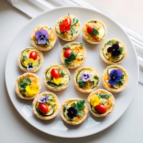 Floral Mini Quiches Delight