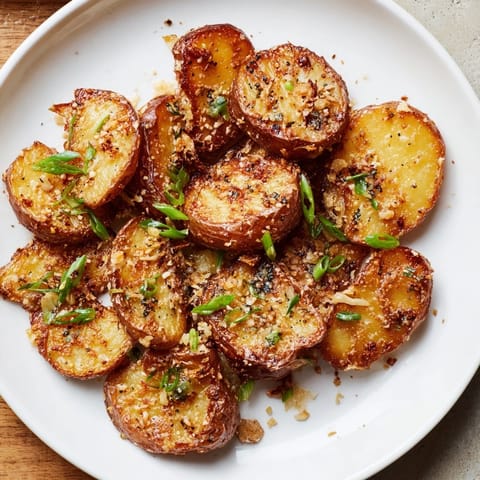 Oven-baked smashed green onion potato bombs showcasing a delicious, savory side dish with green onions.