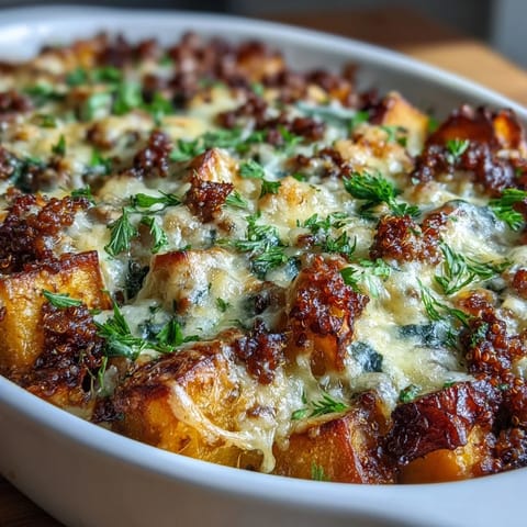 Cozy Butternut Sausage Casserole #262