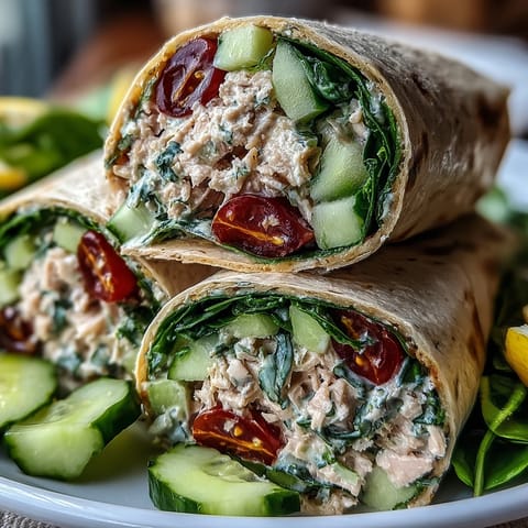 10-Minute Tuna White Bean Wraps