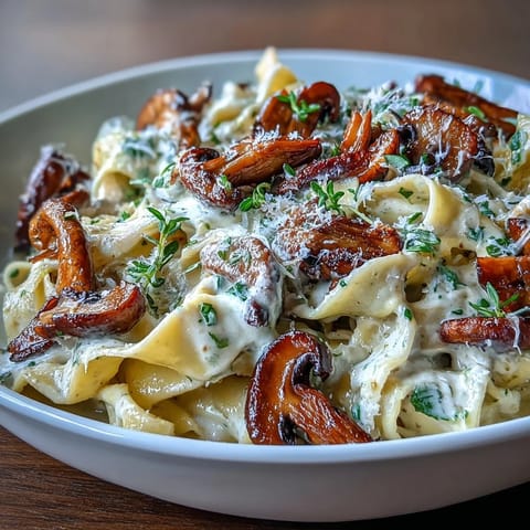 Creamy Mushroom Pasta Thyme #312