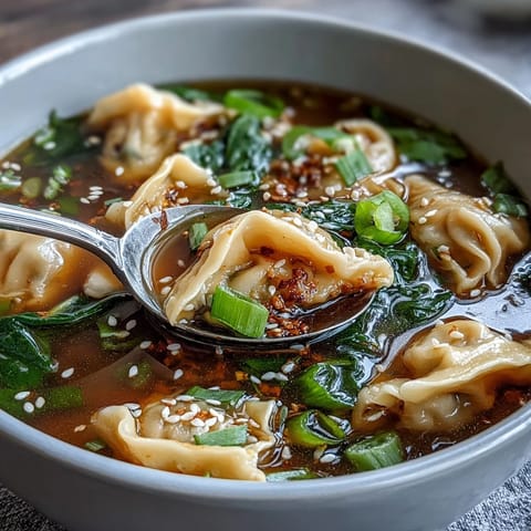 Asian Dumplings Bok Choy #317