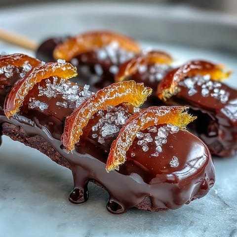 Luxurious hot chocolate stirrers with candied orange peel and dark chocolate, perfect for Valentine's gifting.