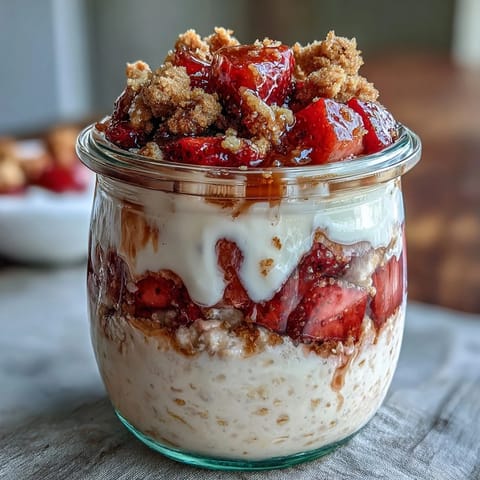 Strawberry Cheesecake Overnight Oats