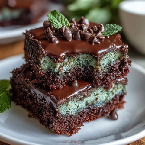 St. Patricks Mint Brownie Bites