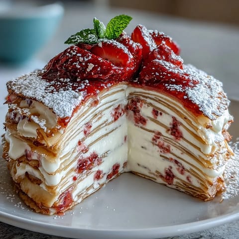 Mother's Day Crêpe Cake