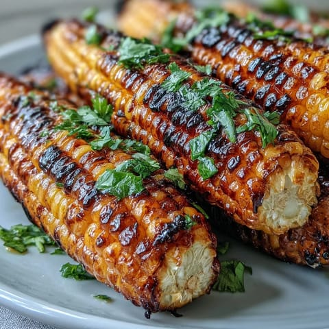 Grilled Corn Ribs with Chili Lime Butter, a sweet grilled summer side dish.