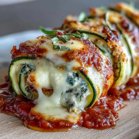 Close-up of Zucchini Pizza Roll-Ups showcasing vibrant bell peppers and herbs.