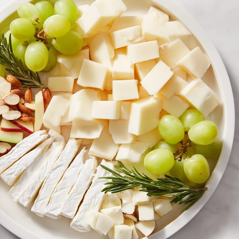 Perfectly arranged Book Club Pairing Platter features cheese, cured meats, and fruits; ready to eat now!