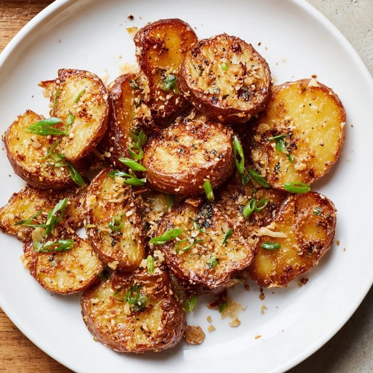 Oven-baked smashed green onion potato bombs showcasing a delicious, savory side dish with green onions.