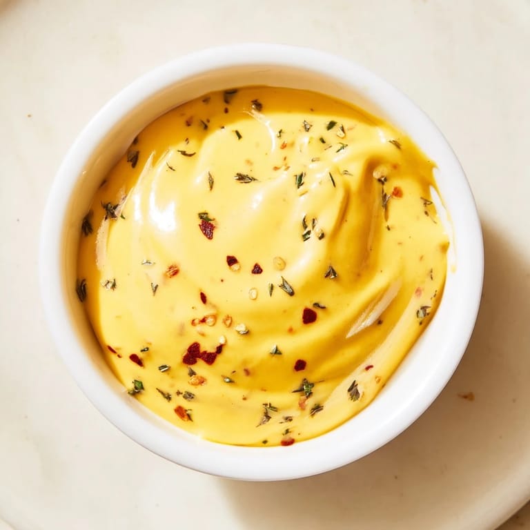 Golden Cowboy Butter Sauce drizzled over grilled steak, featuring melted butter, lemon zest, and a sprinkle of red pepper flakes.