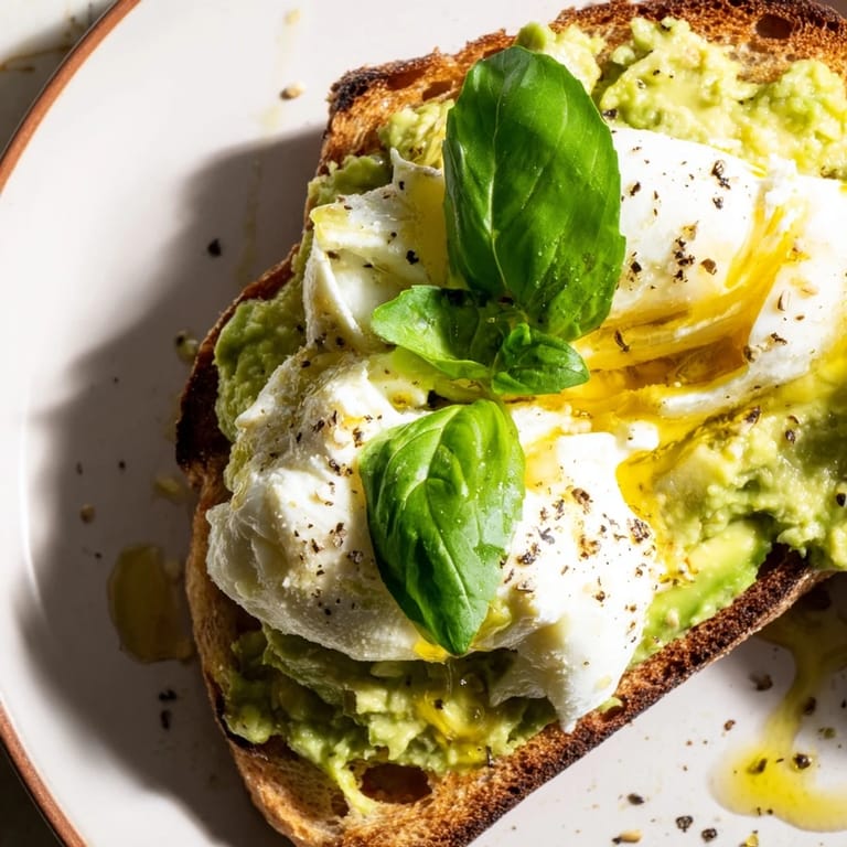 Savory Avocado Mozzarella Tartine served hot with a drizzle of olive oil, perfect for a quick, vegetarian lunch or light appetizer.