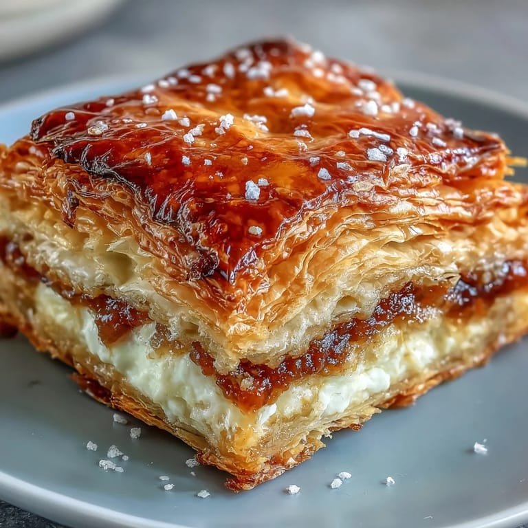 A close-up shows golden-brown guava and cream cheese pastelitos with visible flaky layers, hinting at the sweet, tangy filling inside.