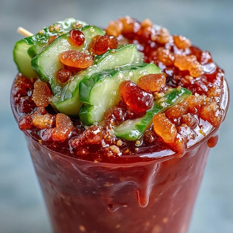 2. Colorful Chamoy Pickle Kit featuring crunchy dill pickle wrapped in fruit roll-up, drizzled with spicy chamoy and topped with mini candies.