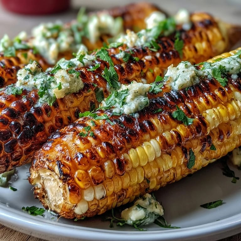 Juicy grilled corn ribs with zesty chili lime butter, perfect for summer barbecues.