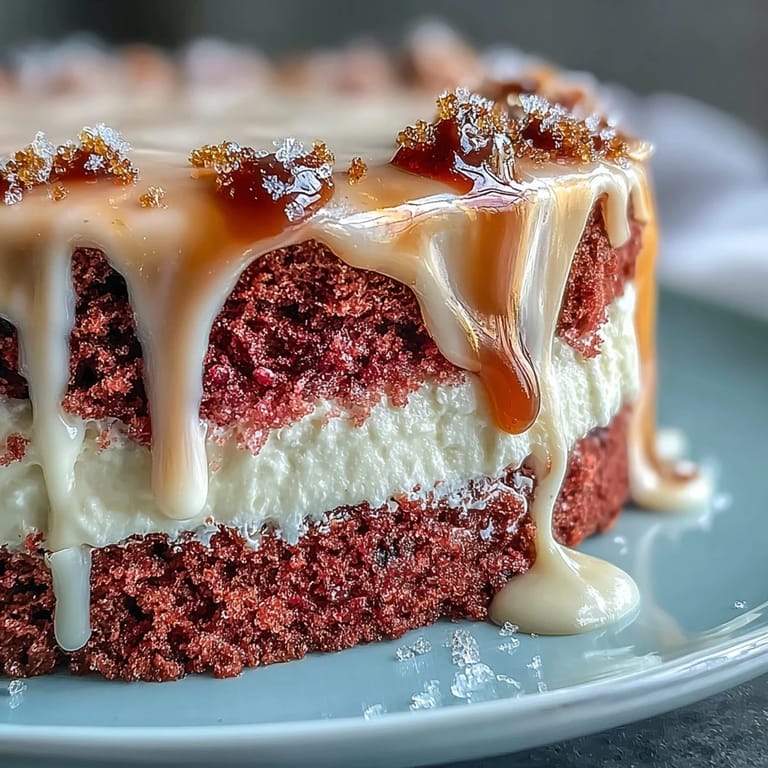 A festive Bridal Shower Rosé Velvet Cake with smooth cream cheese frosting and gold accents.