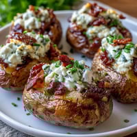 A creamy, smoky BBQ potato salad loaded with bacon, cheddar, and fresh herbs, perfect for baby showers and summer gatherings.  