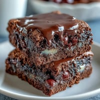 Decadent Cadbury Egg chocolate brownies with rich fudgy center and crunchy chocolate crumble topping.